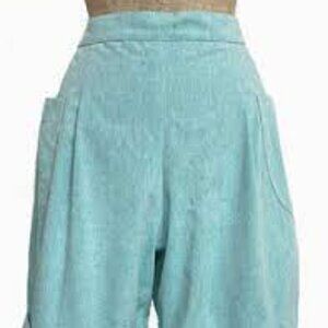 High Waisted Blue Vintage Style Chambray Shorts (COLOR DIFFERENT THAN PICTURED)